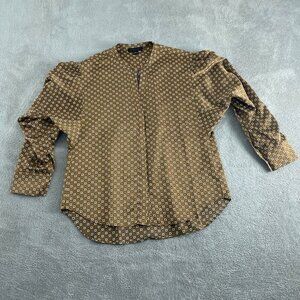 Sanctuary Brown/Black Floral Button Down Shirt